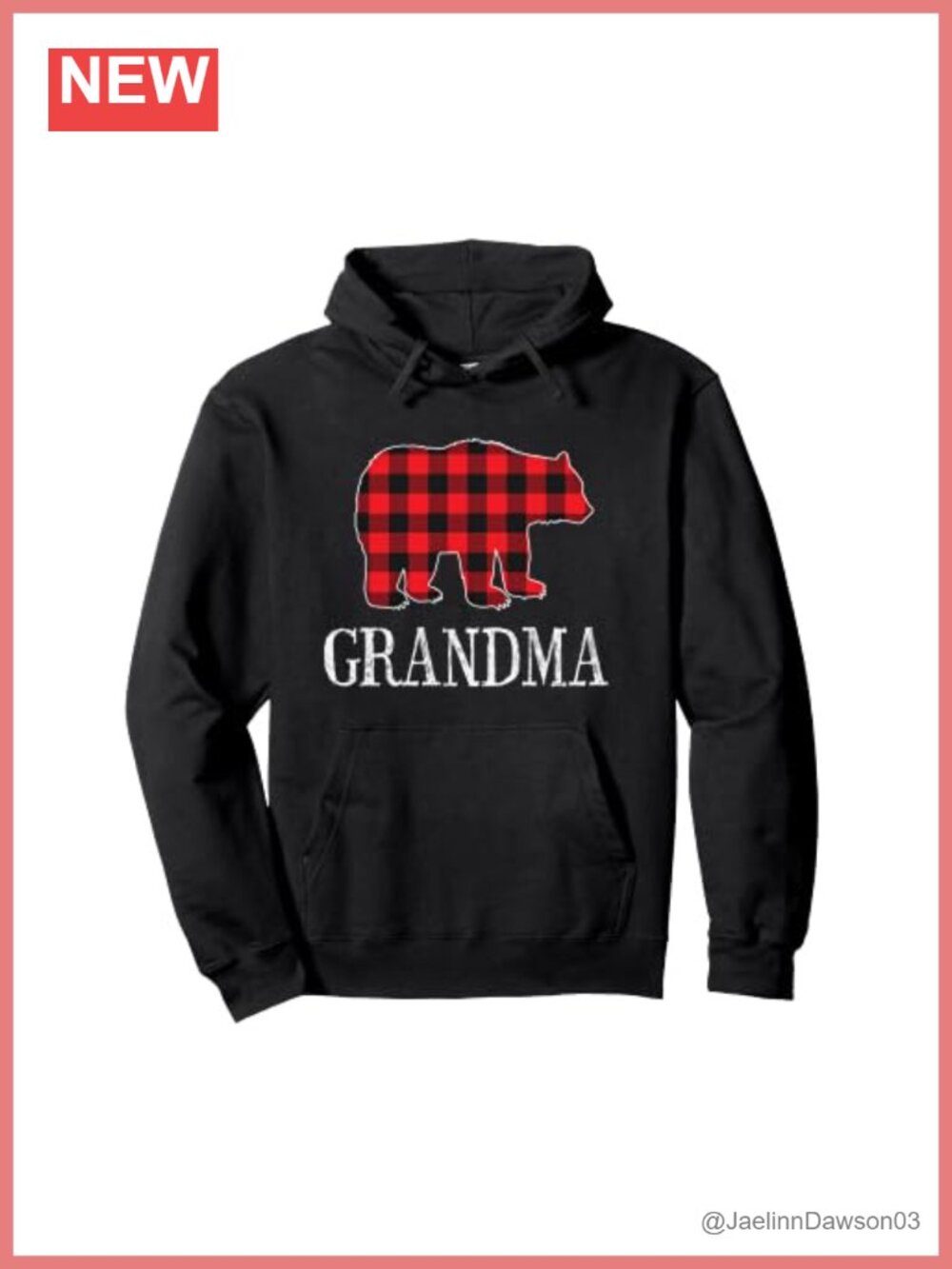 Buffalo Check Matching Family Christmas Hoodie Pullover Classic Fit